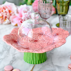 Блюдо для торта на ножке "Георгин" Maria Flor 31х28 см