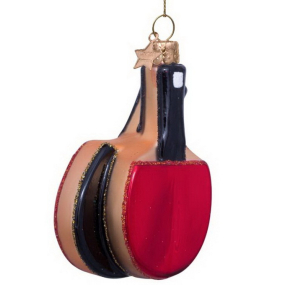 Елочная игрушка "Пинг-понг ракетки" 9 см