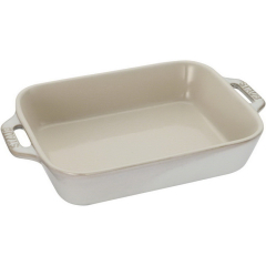 Форма для запекания прямоугольная Staub Ceramic 34x24 см, цвет слоновая кость