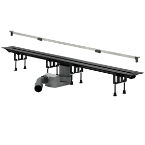 Душевой лоток Viega Advantix Vario, 30-120 см, 704353, с матовой вставкой, сифоном и ножками