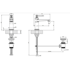 Смеситель для раковины Gessi Venti20 65001.031, хром