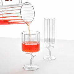 Бокал для шампанского Amaranta 200 мл, прозрачная ножка