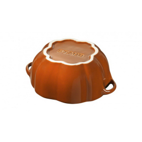 Кокот керамический "Тыква" 14,8 см, цвет корица