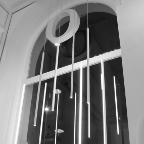 Светильник подвесной Nemo Linescapes Vertical 10х10х250 см, цвет белый