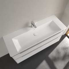 Раковина Villeroy & Boch Subway 3.0 130х47, CeramicPlus, TitanCeram, с переливом