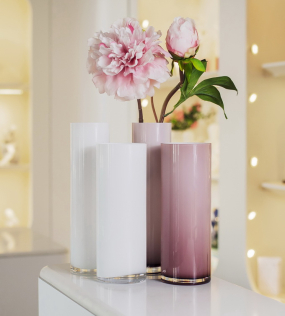 Ваза Wetube 26 см, цвет розовый