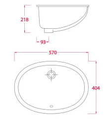Раковина встраиваемая Artceram Diana 57х40 DIL001_01;00