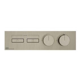 Внешняя часть Gessi HI-FI 63012.149 смесителя термостатического, брашированный никель