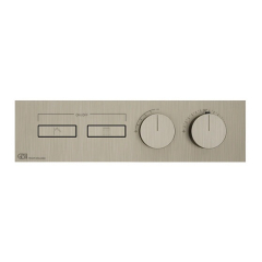 Внешняя часть Gessi HI-FI 63012.149 смесителя термостатического, брашированный никель