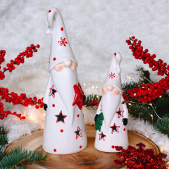 Фигурка с подсветкой "Санта со звездой" 30 см