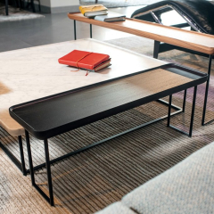 Стол журнальный Cassina Torei 80х22, Black Ash