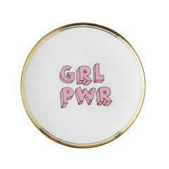 Блюдце "Grl Pwr" La Tavola Scomposta 17 см