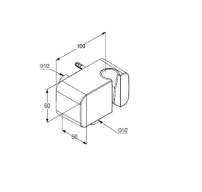 Держатель для душа Kludi A-QA 6556005-00, хром
