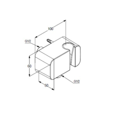 Держатель для душа Kludi A-QA 6556005-00, хром