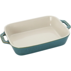 Форма для запекания прямоугольная Staub Ceramic 34x24 см, бирюзовая