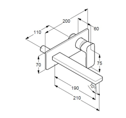 Внешняя часть Kludi Rernon 422440575 смесителя для раковины, хром