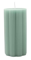 Свеча Fleur Accessoires 15 см, зеленая