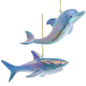 Елочная игрушка "Акула/Дельфин" 12,7 см, в ассортименте