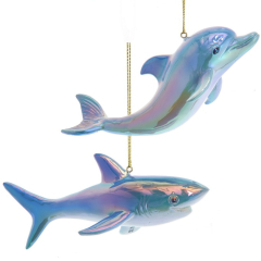 Елочная игрушка "Акула/Дельфин" 12,7 см, в ассортименте
