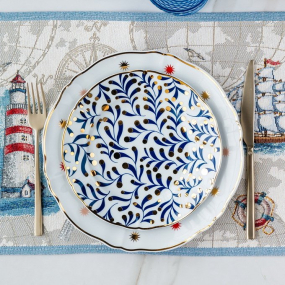 Тарелка салатная Abracadabra 20,5 см, море