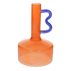 Ваза-ампула Glass Design Art 19 см, оранжевая