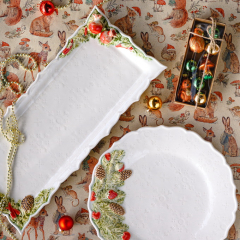 Блюдо Coroa De Natal 43х18,5 см, прямоугольное 