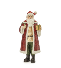 Фигурка "Санта с  маленьким подарком" 21,5 см Фигурка "Санта с  маленьким подарком" 21,5 см