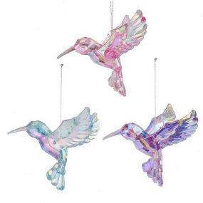 Новогодняя игрушка "Колибри" 9 см, в ассортименте