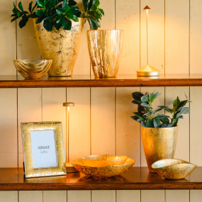 Лампа настольная Zafferano Swap 29 см, цвет золото