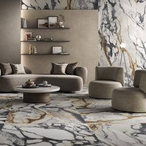 Керамогранит Imola The room 120х278 N, Calacatta Picasso, 6,5 мм