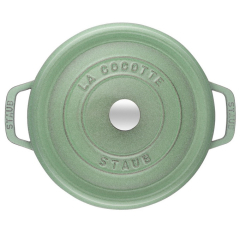 Кокот круглый La Cocotte 20 см / 2,2 л, цвет шалфей