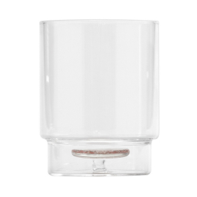 Стакан Teca Terrazzo 350 мл, черный/янтарный