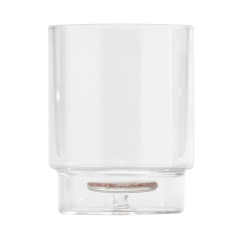 Стакан Teca Terrazzo 350 мл, черный/янтарный