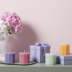 Свеча Fleur Accessoires 7,5 см, желтая