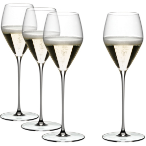 Набор бокалов для игристого Veloce 327 мл, 4 шт