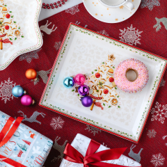 Блюдо для торта прямоугольное Winter Bakery Delight 27х22,5 см