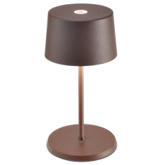 Лампа настольная Zafferano Olivia Pro Mini 22 см, красно-оранжевая