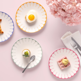 Тарелка салатная Fleur Cassis 21 см