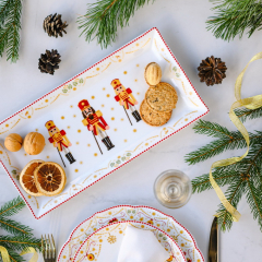 Блюдо для сэндвичей прямоугольное Christmas Love 36х18 см