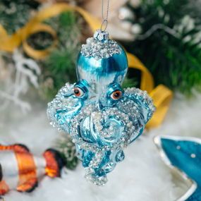 Новогодняя игрушка "Осьминог"