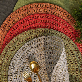 Подложка под тарелку круглая Placemat Nova 38 см, серая