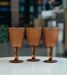 Набор бокалов для вина Davor 250 мл, 3 шт, цвет янтарный