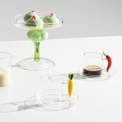 Чашка для эспрессо с блюдцем "Перец чили" Vegetables 100 мл 