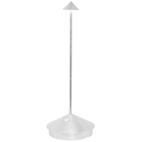 Лампа настольная Zafferano Pina Pro 29 см, цвет серебро