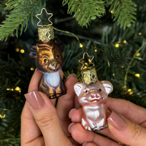 Елочная игрушка "Северный олень Руперт" 6 см