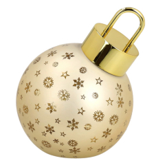Фигурка с подсветкой "Елочный шар" 12 см, цвет золото