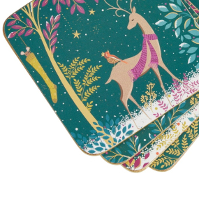 Набор подставок под кружку Woodland Tales 10,5х10,5 см, 4 шт