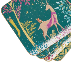 Набор подставок под кружку Woodland Tales 10,5х10,5 см, 4 шт