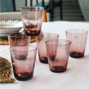 Набор стаканов Glass Alice 330 мл, 6 шт, розовый