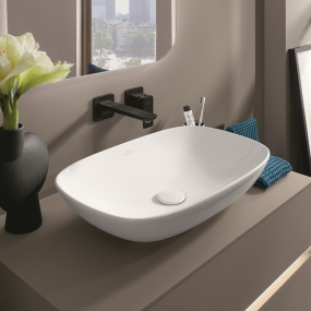 Раковина накладная Villeroy & Boch Loop & Friends 56х38, CeramicPlus, 4A4901R1, из TitanCeram